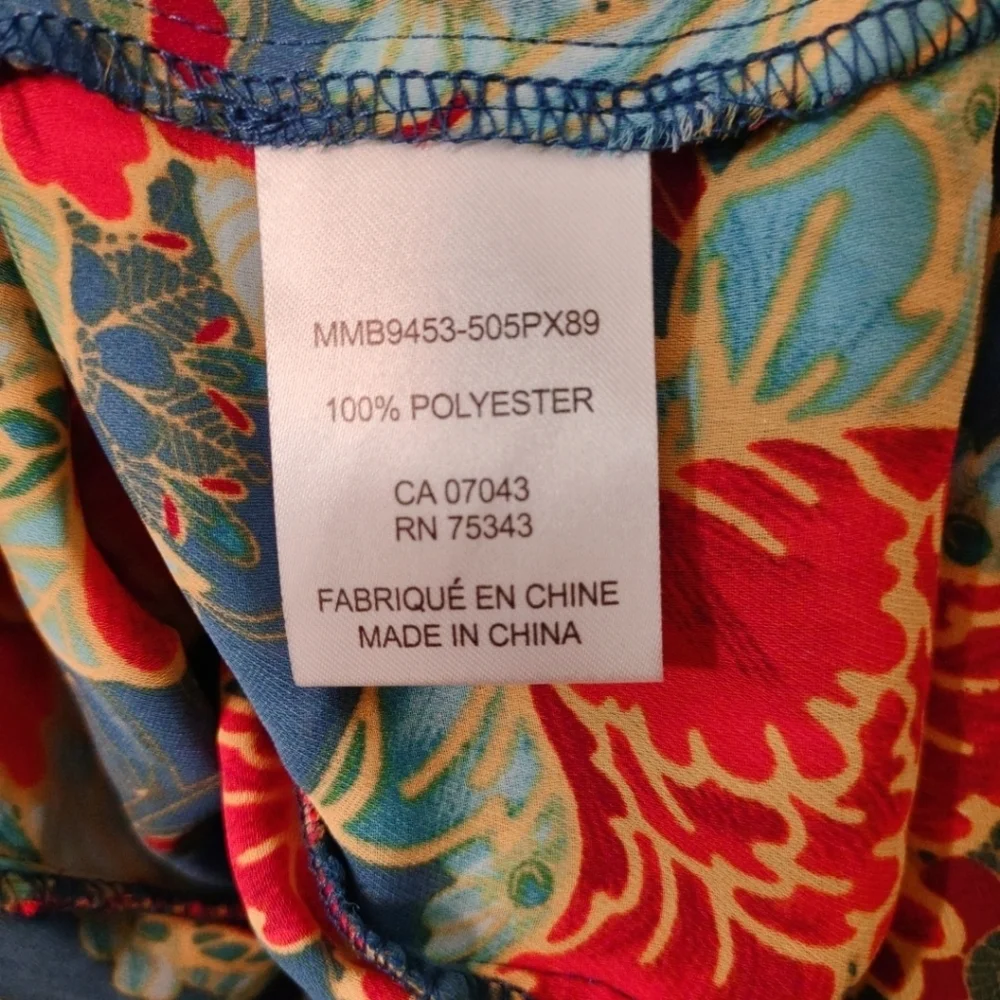 Belle Vere Floral Ruffle Long Sleeve Blouse XS - Picture 4 of 5